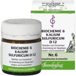 BIOCHEMIE 6 Sulfuricum de potassium D 12 comprimés, 80 pc