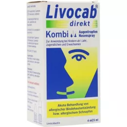 LIVOCAB Direk Kombi 4 ml Eyetr. + 5 ml de pulvérisation nasale, 1 P