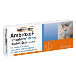 Ambroxolratiopharm 30 mg comprimés de soudure contre toux, 20 pc
