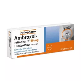 AMBROXOL-ratiopharm 60 mg comprimés expectorants contre la toux, 20 pcs
