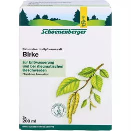 BIRKENSAFT Jus de plantes médicinales Schoenenberger, 3X200 ml