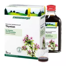THYMIAN SAFT Jus de plantes médicinales Schoenenberger, 3X200 ml