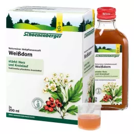 WEISSDORN SAFT Jus de plantes médicinales Schoenenberger, 3X200 ml