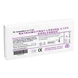 Natrum citricum 3,13% ampoules, 10x2 ml