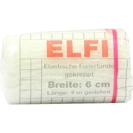 Bande de fixation élastique Dracoelfi 6cmx4m violoncelle crêpé, 1 pièce
