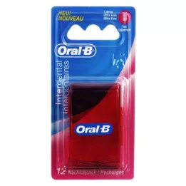 ORAL-B Brossettes interdentaires ultra fines 1,9 mm, pack de recharge, 12 pièces