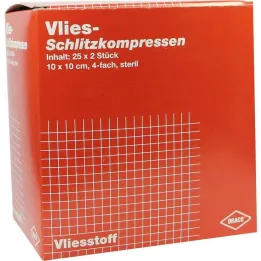 Compresses fendues polaire 10x1, 25x2 pièces