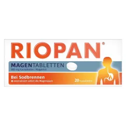 RIOPAN Comprimés à croquer pour lestomac, 20 pièces