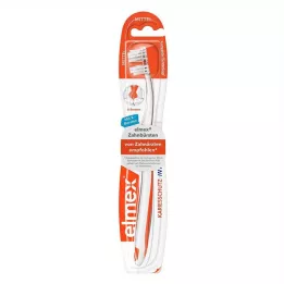 ELMEX Brosse à dents à tête courte interX Caries Protection Medium, 1 pièce