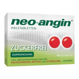 NEO-ANGIN Pastilles pour la gorge sans sucre, 48 pcs
