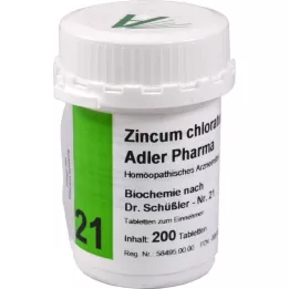 BIOCHEMIE Adler 21 Zincum chloratum d 12 comprimés, 200 pc