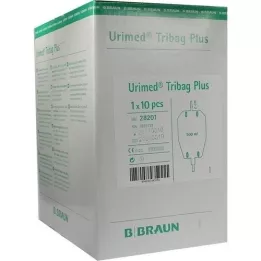 URIMED Tribag plus urine Btl. 500 ml M.2cm Schl., 10 pc
