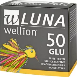 WELLION LUNA Bandelettes de test de glycémie, 50 pièces