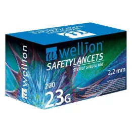 WELLION Lancettes de sécurité 23 G Lancettes de sécurité jetables, 200 pièces