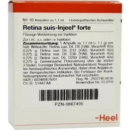 RETINA SUIS Ampoules Forte injeel, 10 pc