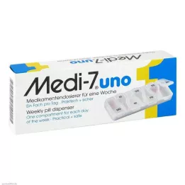 MEDI 7 uno distributeur de médicaments pour 7 jours blanc, 1 pièce