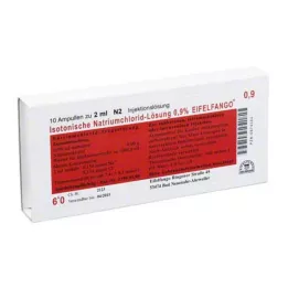 ISOTONISCHE Solution de NaCl à 0,9 % Eifelfango Inj.-Lsg., 10X2 ml