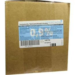 Solution saline 0,9% bouteille en plastique, 10X100 ml