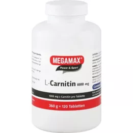 MEGAMAX L-CARnitine 1000 mg comprimés, 120 pc