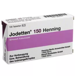 JODETTEN 150 comprimés Henning, 100 pièces