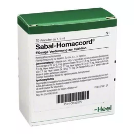 SABAL HOMACCORD Ampoules, 10 pc