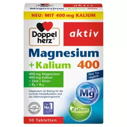 DOPPELHERZ Comprimés de magnésium et de potassium, 30 pièces