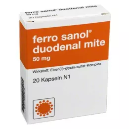 FERRO SANOL Comprimé gastro-résistant contre les acariens duodénaux 50 mg, 20 pcs