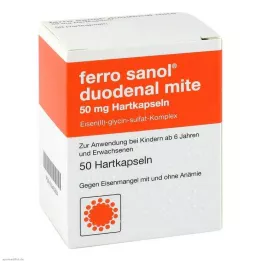 FERRO SANOL Comprimé gastro-résistant contre les acariens duodénaux 50 mg, 50 pcs