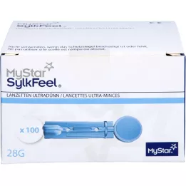 MYSTAR Lancettes SylkFeel 28 G, 100 pièces