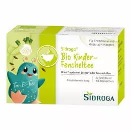 SIDROGA Sachets filtrants de thé au fenouil biologique pour enfants, 20 x 2,0 g