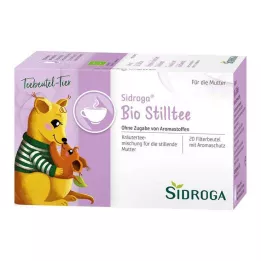 SIDROGA Sachets filtres de thé dallaitement biologique, 20 x 1,5 g