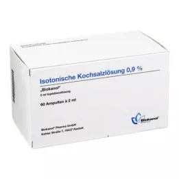 ISOTONISCHE Ampoules de solution saline Biokanol à 0,9 %, 60 x 2 ml