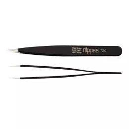 NIPPES Pince à épiler cosmétique, pointue, en acier inoxydable n° 729, 1 pièce