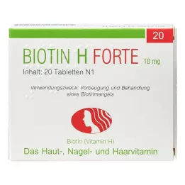 BIOTIN Comprimés H forte, 20 pièces