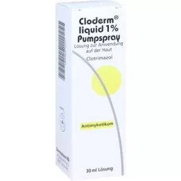 CLODERM Spray de pompe à 1% liquide, 30 ml