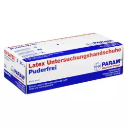 HANDSCHUHE Latex jetable sans poudre L, 100 pcs
