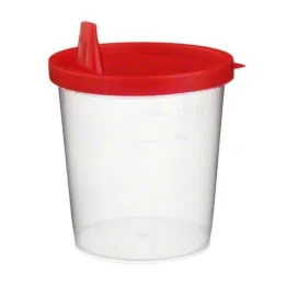 Gobelet à urine avec couvercle à pression, 1 pièce