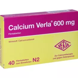 CALCIUM VERLA 600 mg de comprimés de films, 40 pc