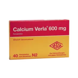 CALCIUM VERLA 600 mg de comprimés de films, 40 pc