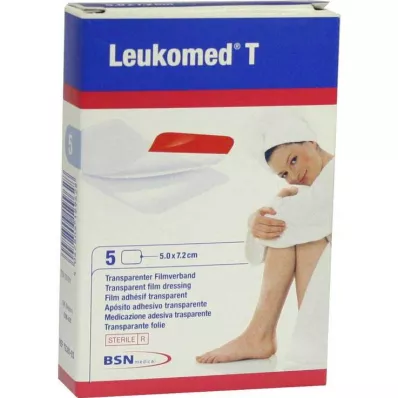 LEUKOMED pansement stérile transparent 5x7,2 cm, 5 pièces LEUKOMED pansement stérile transparent 5x7,2 cm, 5 pièces