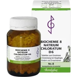 BIOCHEMIE 8 comprimés de sodium chloratum d 6, 500 pc