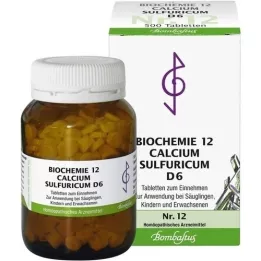 BIOCHEMIE 12 Calcium Sulfucum D 6 comprimés, 500 pc