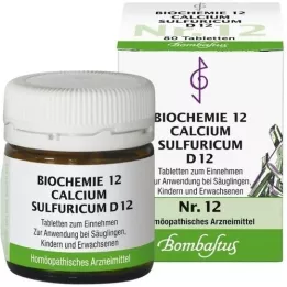 BIOCHEMIE 12 Calcium Sulfuricum D 12 comprimés, 80 pc