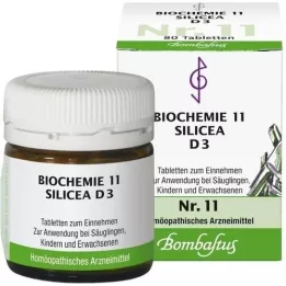 BIOCHEMIE 11 comprimés de silicea d 3, 80 pc