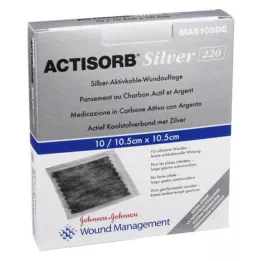 ACTISORB 220 compresses stériles argentées 10,5x10,5 cm, 10 pièces