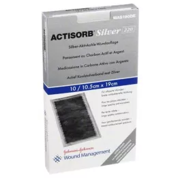 ACTISORB 220 compresses stériles argentées 10,5x19 cm, 10 pièces