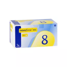 NOVOFINE 8 canules 0,30x8 mm, 100 pièces