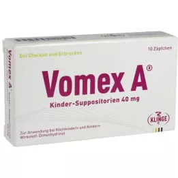 VOMEX A Suppositories pour enfants 40 mg, 10 pc