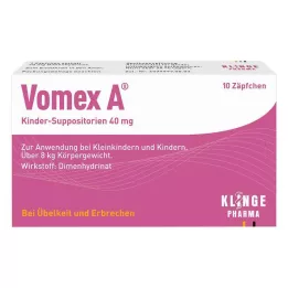 VOMEX A Suppositories pour enfants 40 mg, 10 pc