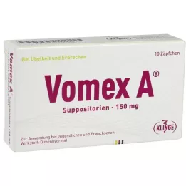 VOMEX A 150 mg de suppositoires, 10 pc